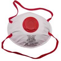 Maverick Safety Maverick FFP3 Moulded Valved Disposable Face Mask (2 Pack) in White/Red