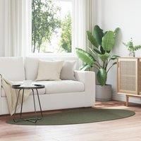 Area Rug Forest Green 100x200 cm Polyester Non-Slip