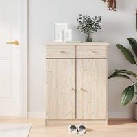 Shoe Cabinet ALTA 77x35x96 cm Solid Wood Pine