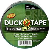 Duck Tape Duck Cloth Duct Tape 50mm x 50m in Black