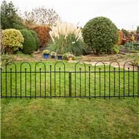 Apollo Easy Fit Fence Post 116cm (5 Pack) in Black Galvanised Steel