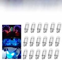 10X T10 W5W W3W COB Glass Bulbs Instrument Lamp License Plate Light Translucent Side Lamp Door Lamp White 6000K 24V for Truck