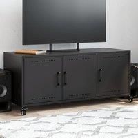 TV Cabinet Black 100.5x39x43.5 cm Steel