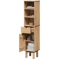 Bathroom Cabinet OTTA 35x30x159 cm Solid Wood Pine