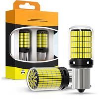 2pcs 1156 BA15S P21W BAU15S PY21W Canbus LED Reverse Lamp 4014 150SMD 1157 BAY15D P21/5W Red Turn Signal Light Bulbs White 12V