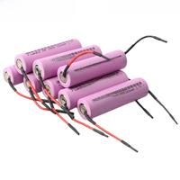 8PCS 18650 batteries Lithium Li 3.7v Rechargeable battery DIY wire 3300mAh For LED light,mobile