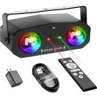 Party Light Disco Magic Ball Light 3IN1 Effect LED Water Wave Stage Light With Remote Starry Sky