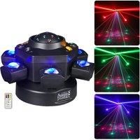 120W Six Arms LED Moving Head Light With Remote DMX 6X10W LED Beam Light Stage Strobe Effect Light