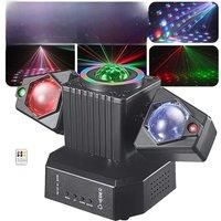 4IN1 Effect LED Moving Head Light Mini DJ Party Light 50W RGBW Stage Moving Head Light With LED