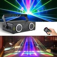2 Lens DJ Laser Party Light 600MW RGB Animation Lazer Light Projector 3D Animation Laser for Disco