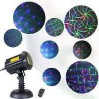 Motion Firefly Laser Light Projector 8 Patterns Christmas Laser Projector Lights Outdoor Garden