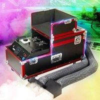 Powerful 3000W Water Fog Machine 3KW Water Based Low Ground Fog Smoke Machine With Double Hose