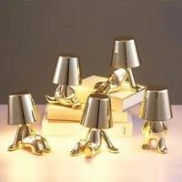 SR room decorHomeschooltouch desk lampcolorful plushgold mechanical LED tiki desk lampaudience table lamptable lamps for bedroom