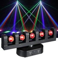 2IN1 Effect LED Stage Light Beam 5X10W RGBW Moving Head Light DJ Control Disco Party Show Light