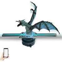5.5 Inch 3D Hologram Fan Mobile App Control 14CM 3D Hologram Projector Advertising Display HD LED