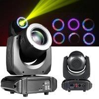 120W LED Beam Moving Head Light With LED Strip 7 Colors 8 Gobos LED Stage Light DMX Control DJ