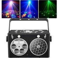 Disco Party Light 3IN1 Effect LED Stage Strobe Light Sound Activated LED Pattern Light DJ Speckle