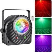 Party Light DJ Disco Ball Lights 2IN1 Magic Ball Laser Light Projector Sound Activated LED Stage