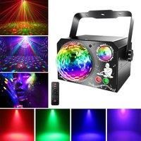 64 Patterns Magic Ball Lights Sound Activated Stage Strobe Lights LED UV Lighting With Remote Mini