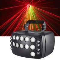 Remote Control Lazer Rain Butterfly Light 3IN1 Effect Dj Party Light DMX RGBW LED Lazer Strobe Disco