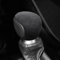 Alcantara Suede Grip Handle Protector Car Accessories Auto Gear Shift Knob Cover Trim For Toyota