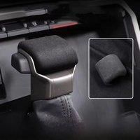 Alcantara Suede LHD For Toyota Tacoma 2024 2025 Auto Parts Gear Lever Shift Knob Cover Handle