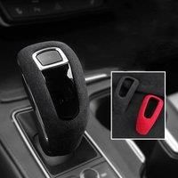 Trim For Cadillac XT4 2018 2019 Alcantara Suede Parts Lever Leather Car Gear Shift Knob Cover Handle