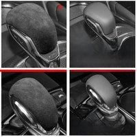 Alcantara Suede Gear Shift Knob Cover Handle Protector Car Accessories Trim For Chevrolet