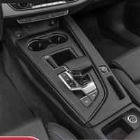 Gear Shift Panel Frame Bezel Cover Auto Parts Modification Leather Protector Trim For Audi A4L