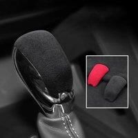 Car Alcantara Suede Shifter Gear Head Handle Shift Knob Cover Trim For Chevrolet Tracker 2019-2021