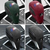 Alcantara Suede Auto Gear Shift Knob Cover Lever Stick Head Car Accessories Trim For BMW 3 Series X3