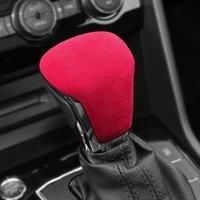 Alcantara Suede Shift Knob Cover Lever Stick Head Car Accessories Trim For VW Tiguan Teramont
