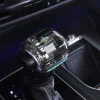 Crystal Handle Protector Parts Gear Shift Knob Lever Stick Head Car Accessories Head With LED Trim