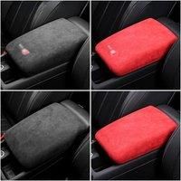 Alcantara Suede Car Armrest Box Trim Lid Cover Protective Shell For Audi A4L A5 S4 S5 2017-2025 Arm