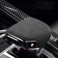Alcantara Suede Left-Hand Drive Shifter Gear Head Handle Shift Knob Cover Trim For Audi A4L A5 Q5L