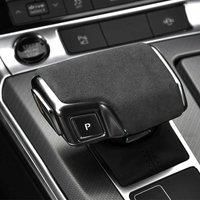 Car Interior Alcantara Suede Left Hand Driving Gear Shift Knob Cover For Audi A6L A7 Q£8 A£8L Q£7