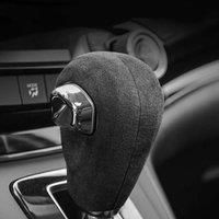 Alcantara Suede Shifter Gear Handle Shift Knob Cover Trim LHD For Honda CRV 2012- 2016 VEZEL/XRV