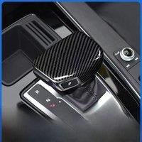 Trim For Audi A4L Q5L 2024 2025 Carbon Fiber ABS Gear Lever Shift Knob Cover Wrap Protector Car