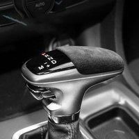 Alcantara Suede Gear Shift Knob Cover Overlays Protector Trim For Dodge Challenger SRT Durango SRT Charger SRT Accessories Auto
