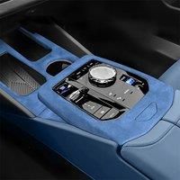 Alcantara Suede Central Control overlays Stick Protector Car Interior Accessorie Auto Trim For BMW 5 Series i5 2024 2025