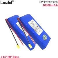 1-8pcs 7.4v 8.4V polymer lithium battery pack For Smart lock Large capacity Bluetooth speaker Small fan speaker batteries 10Ah