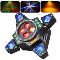 Stage DJ Party Lazer Light 100W 6IN1 Effect Bee Eye Moving Head Lights LED Strobe Light DMX Sound
