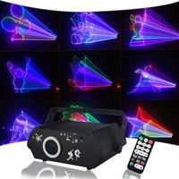 DJ Lights For Party 300mW RGB Full Color Laser Light Projector 15K 3D Animation Laser Light With