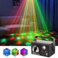 Stage Light LED Disco Party Light 3IN1 Effect Magic Ball Lights Sound Activated Lazer Light