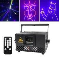 Multi-Color ILDA+DMX512+SD Card Laser Light 1000MW Remote Control Stage Disco Lighting Dj Equipments