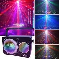 Mini 2in1 DJ Disco Party Light LED RGBP Light LED RGBY Patterns Light Sound Activated Magic Ball