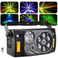 Dj Party Light 80W Bee Eye 6IN1 Effect Stage Strobe Lights DMX LED Pattern Lights Sound Activated