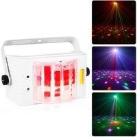 Dj Party Light LED Strobe Light 15W 3IN1 Effect Lazer Light Projector Sound Activated Stage Light