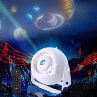 LED Starlit Sky Projection Light Bluetooth Connection Available Dreamy Starry Sky Projection Light