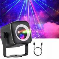 Mini LED Projection Light 3IN1 Effect Strobe Party Light Sound Activated Remote Control Stage Light